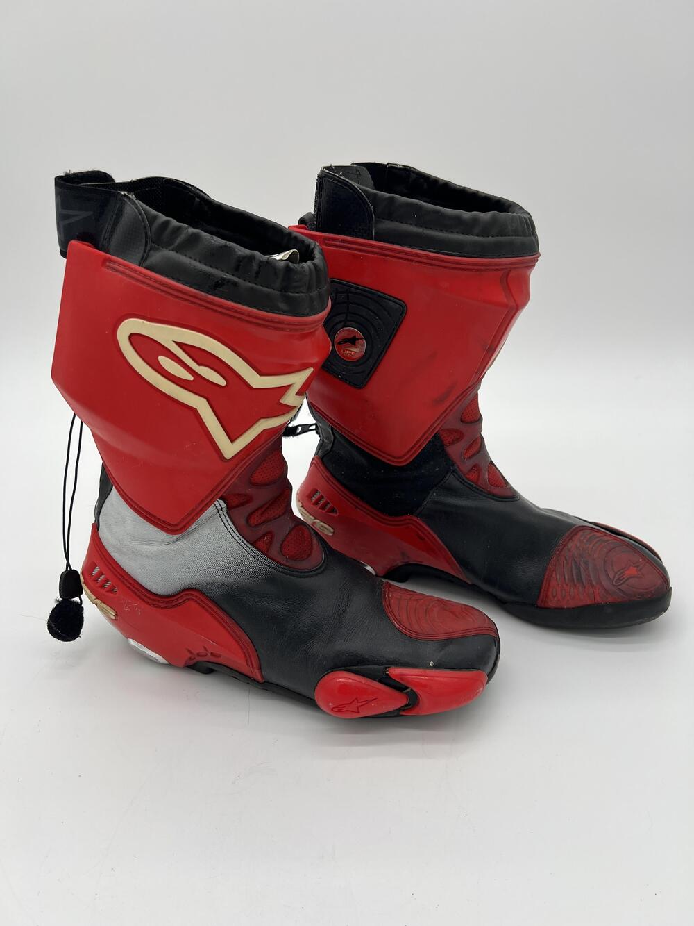 Alpinestars Supertech R Boots Womens 8 Red Black Motorcycle Racing Biker Track